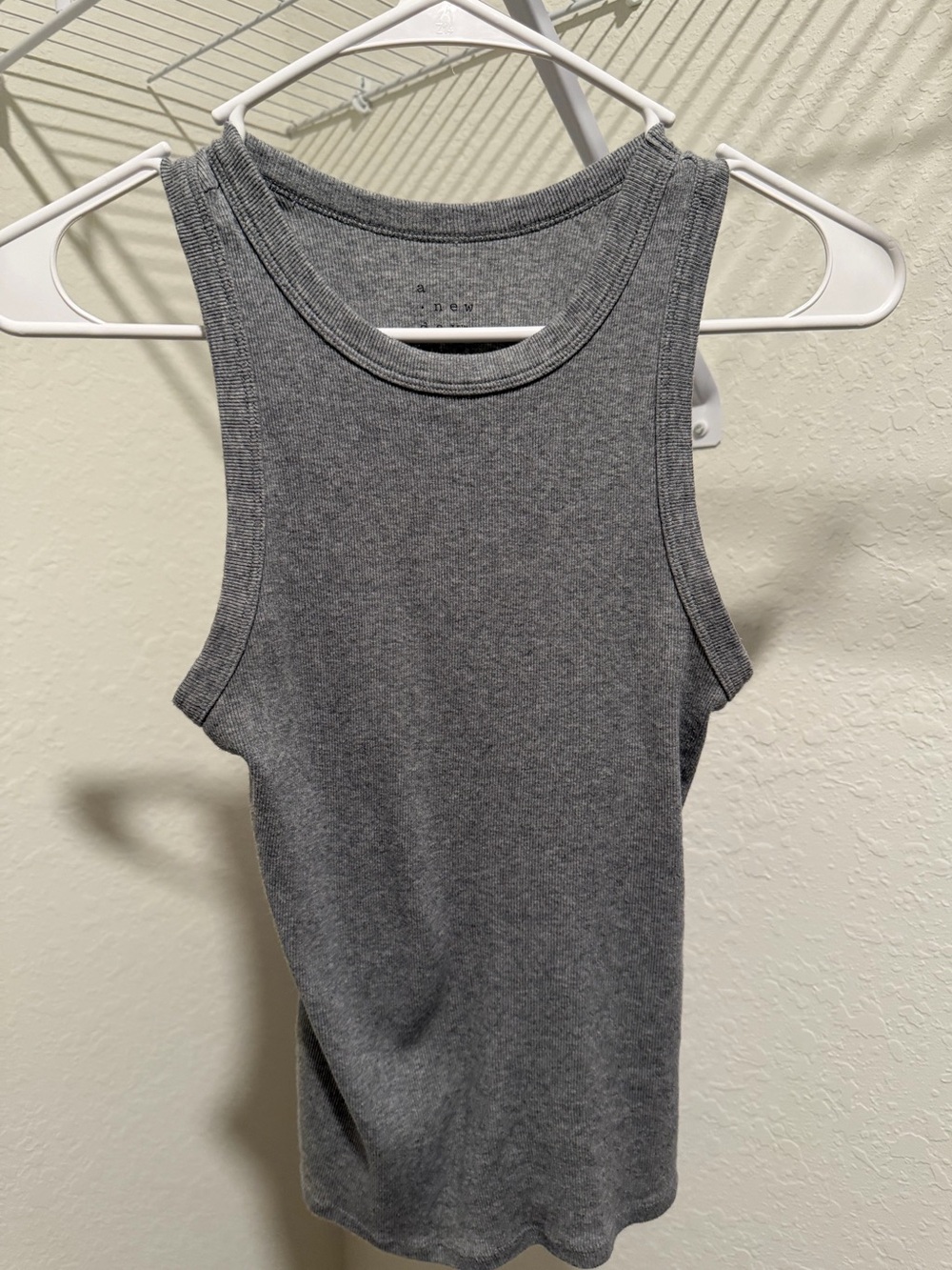Target Gray Ribbed Tank Top